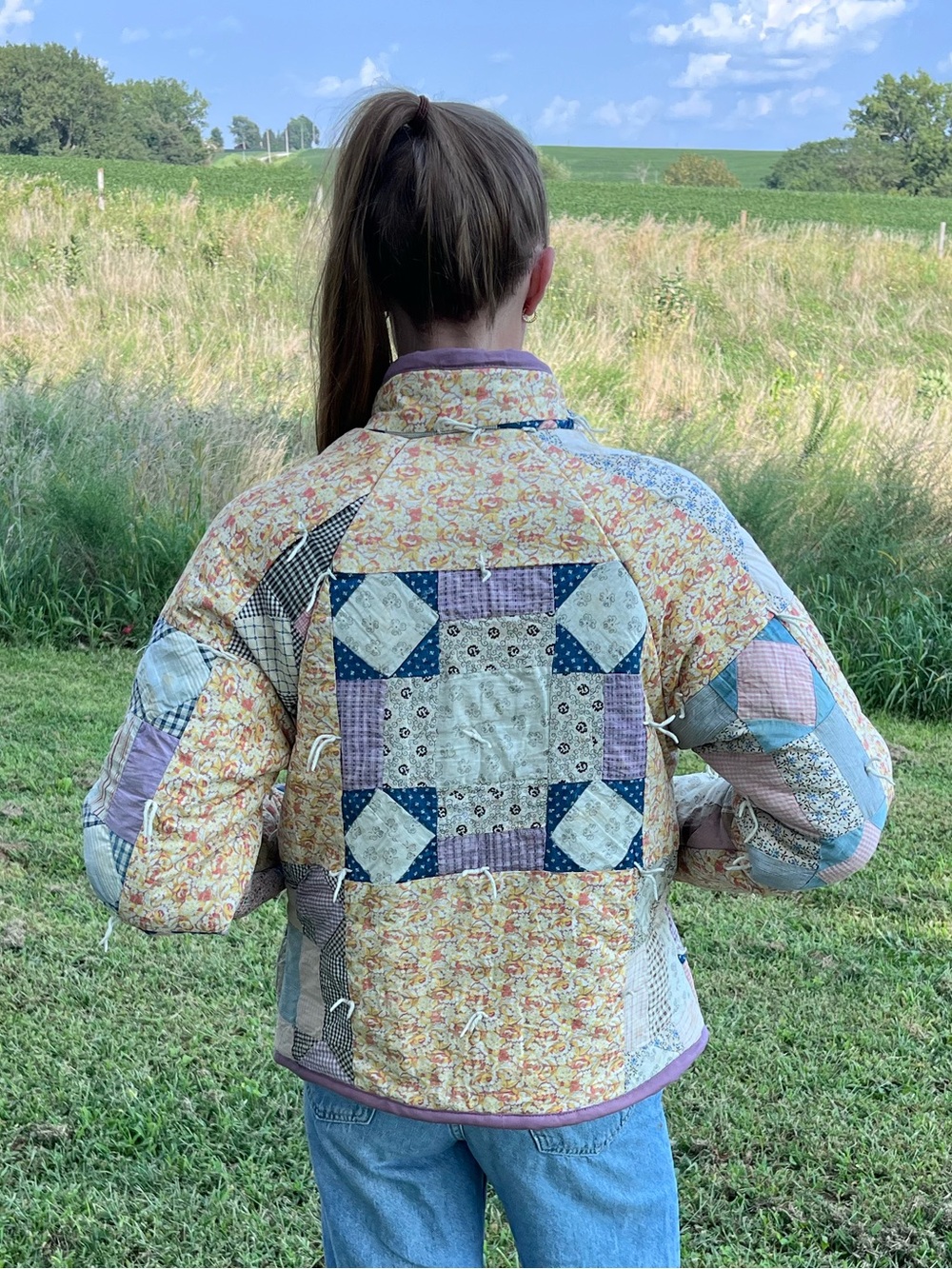 Upcycled Handmade vintage quilt coat Women’s Size XS/S